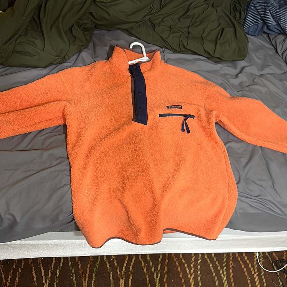 Mens pull over fleece